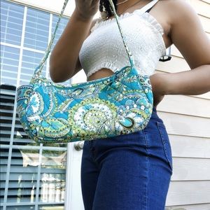 ☆ vera bradley quilted green floral tote ☆